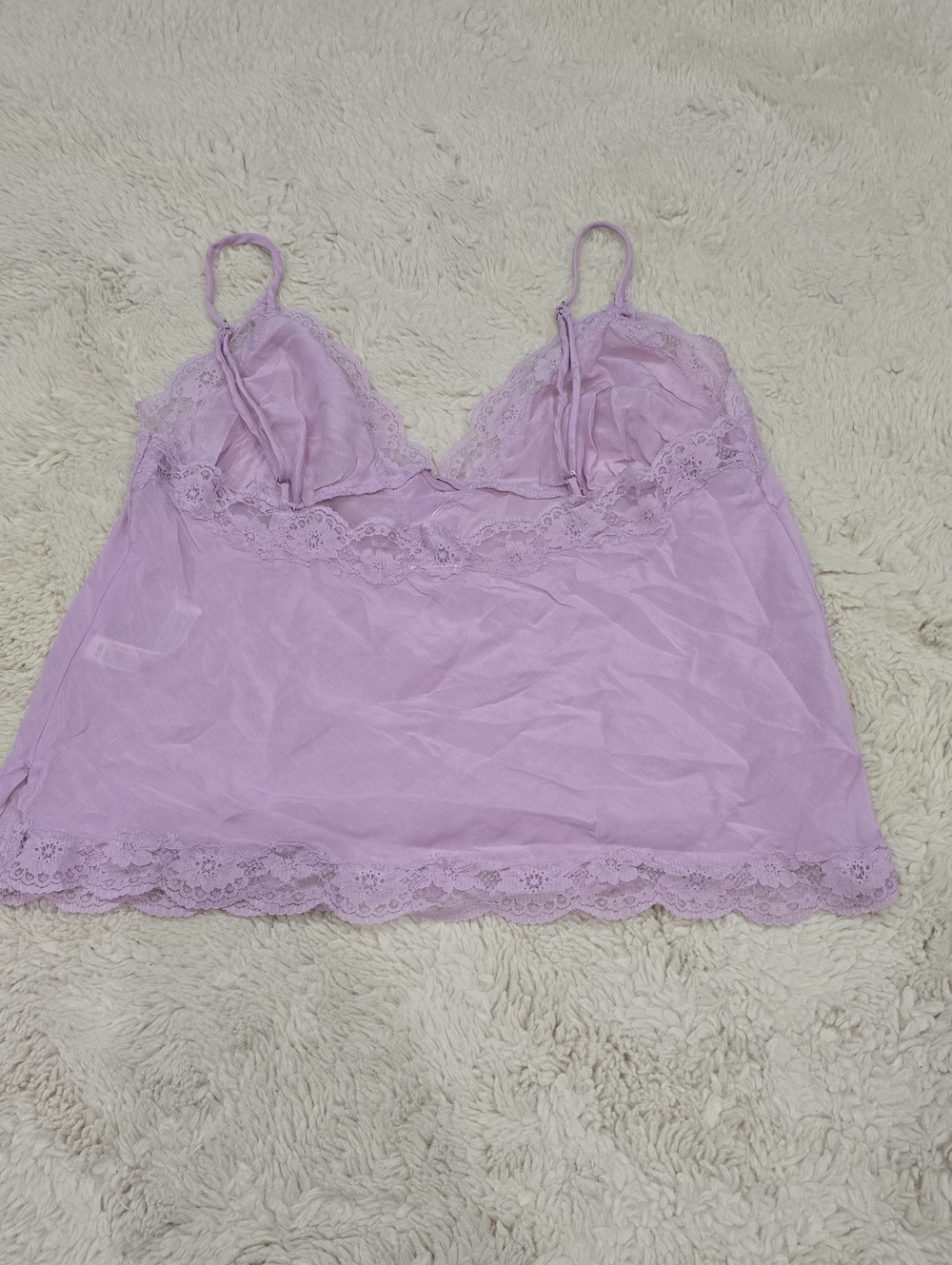 Free People Lilac Lace Trim Slip Camisole - Picture 5 of 6